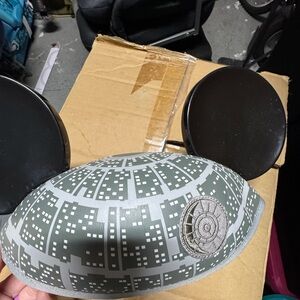 Disney Star Wars Gray and Black Mickey Ears Hat
